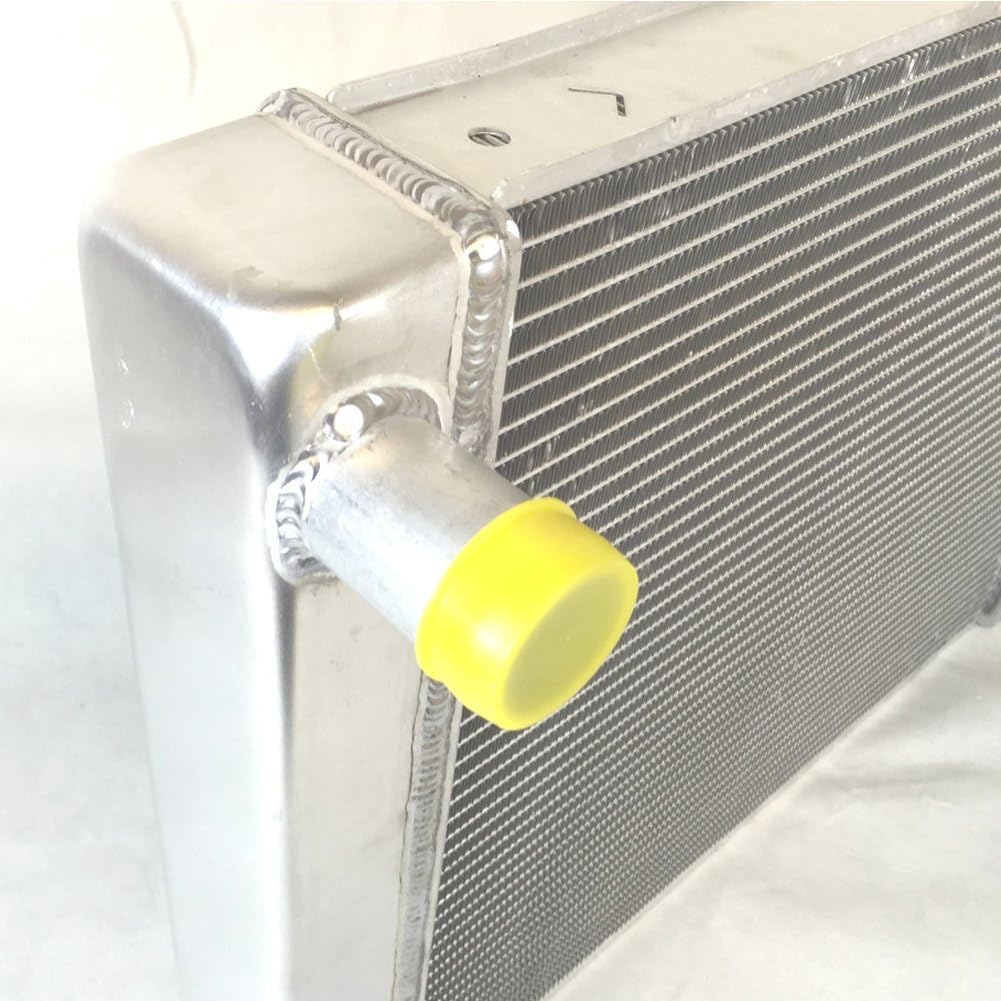 JSD G016 Chevy GM SBC BBC Aluminum Racing Radiator 2 Row Single Pass Overall 26" x19" x3"