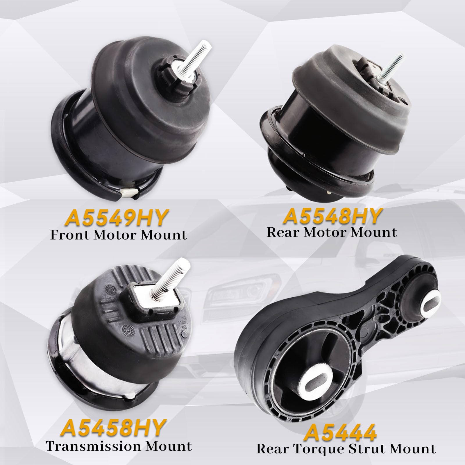 Kit De 5 Soportes Motor Y Transmisión Para Buick Enclave, GMC Acadia Y Saturn – Acero, Con Garantía De 1 Año