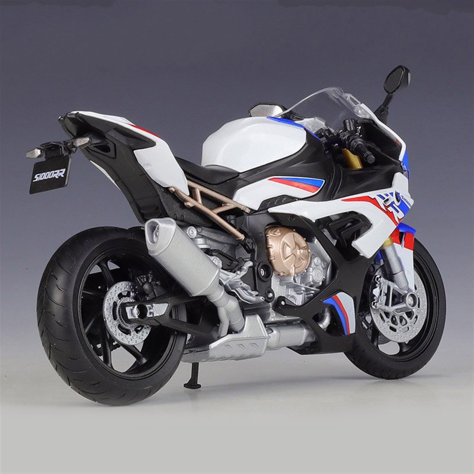 Modèle Réduit Moto BMW S1000 RR 1/12 En Alliage - Jouet Collection, Déco Bureau - Cadeau Pour Passionnés - 5