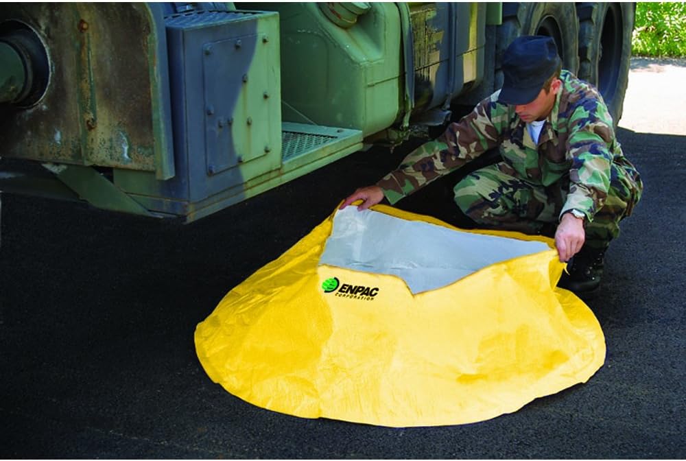 Enpac Prowler Pop-Up Pool, 100 Gallon, Yellow, Durable, Cold-Rated, Foldable, Teardrop Design, Lightweight