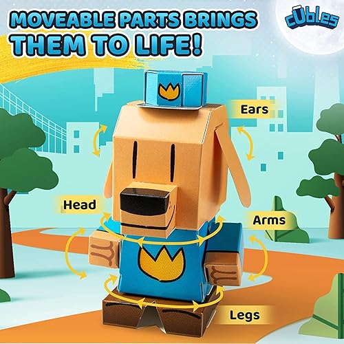 Miniatura 2 de El juego de regalo Dav Pilkey Dog Man Hero incluye personajes de libro de peluche MerryMakers Dog Man y Petey, coleccionables de papel STEM de