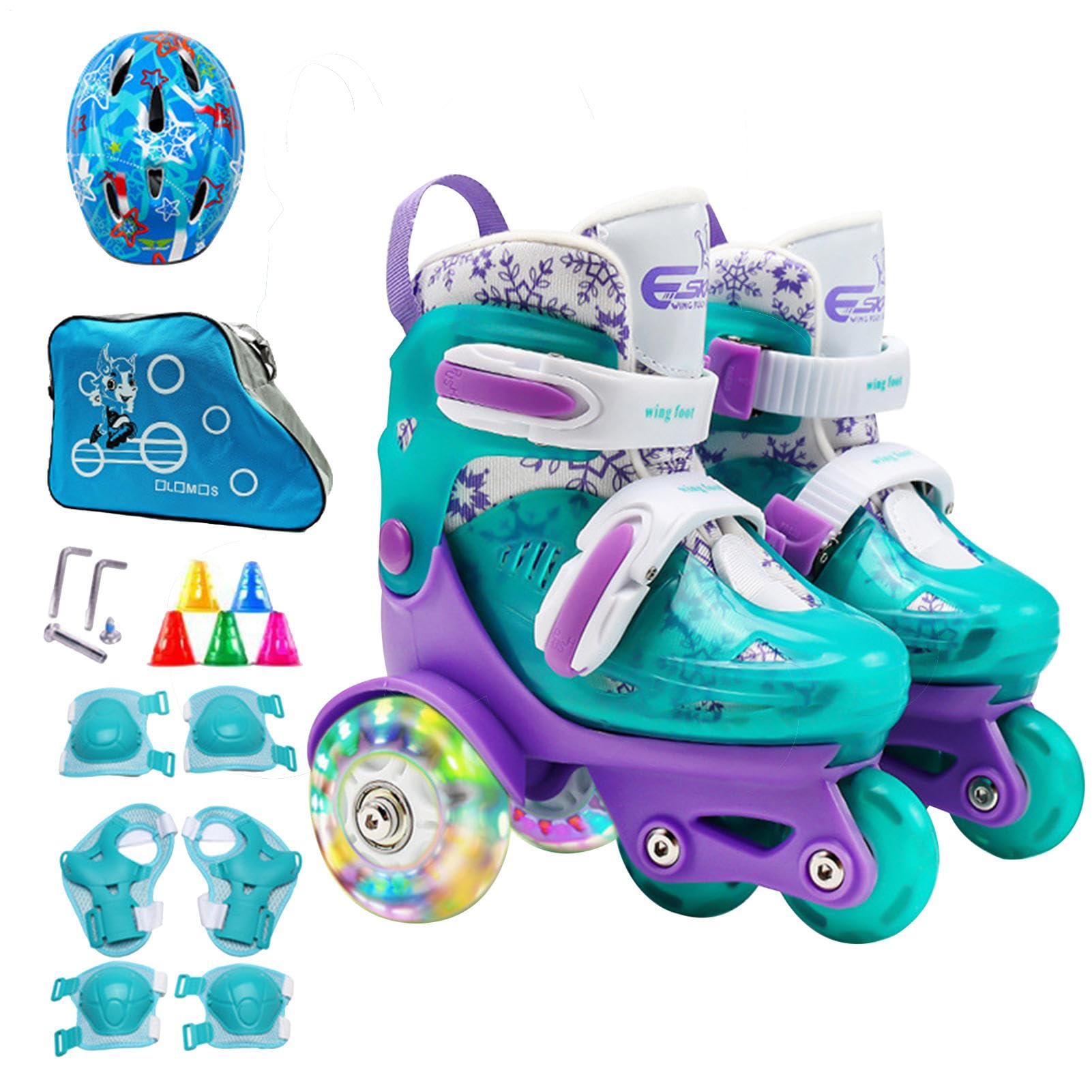 Patins à roulettes Enfants - Chaussures pour jeunes, équipement d'entraînement | Patins adaptés aux débutants, entraîneur à trois stabilités, adapté au patinage intérieur.