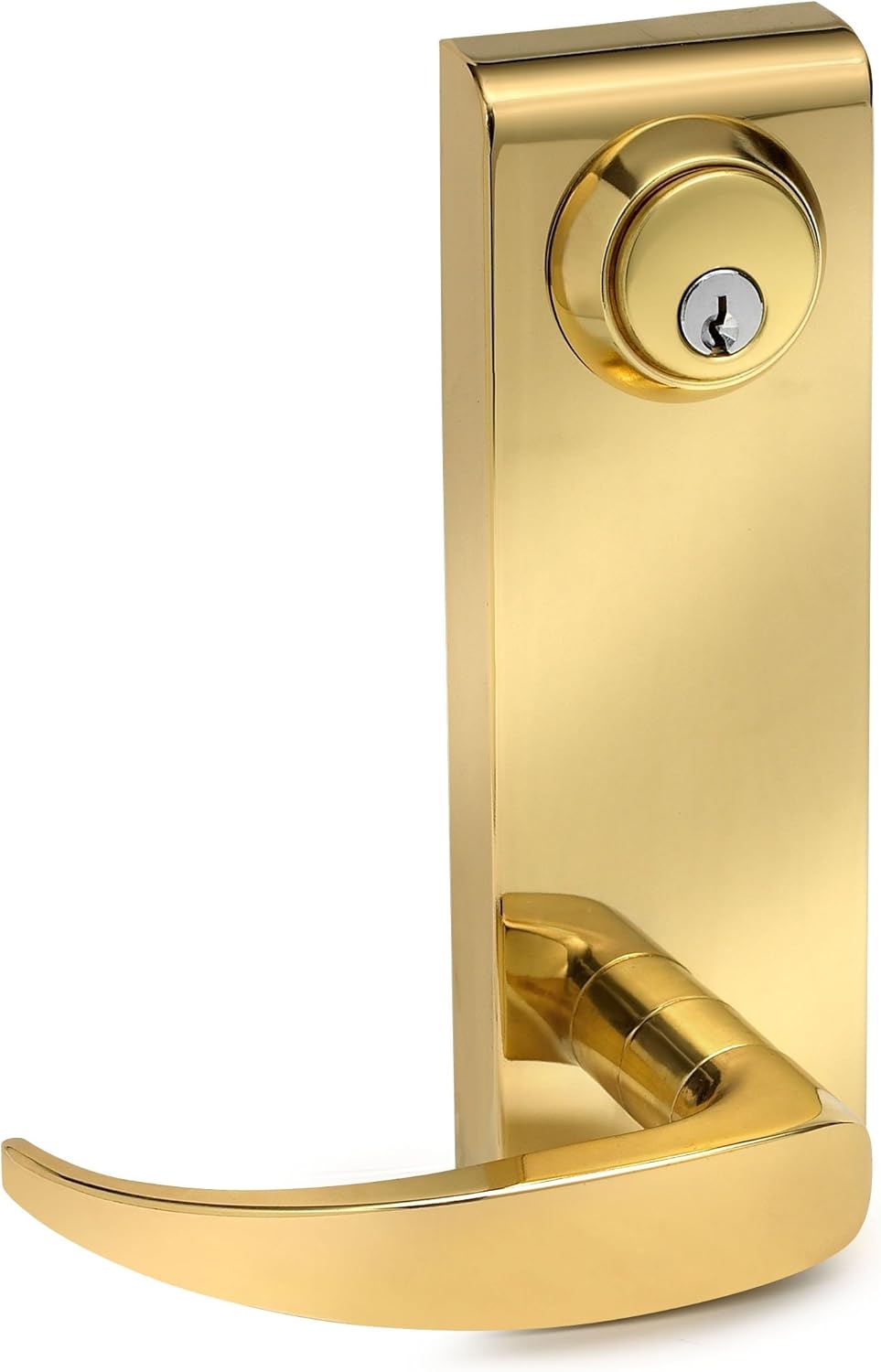 Independence2 i.2EDT Polished Brass Keyed Entry Escutcheon Trim for