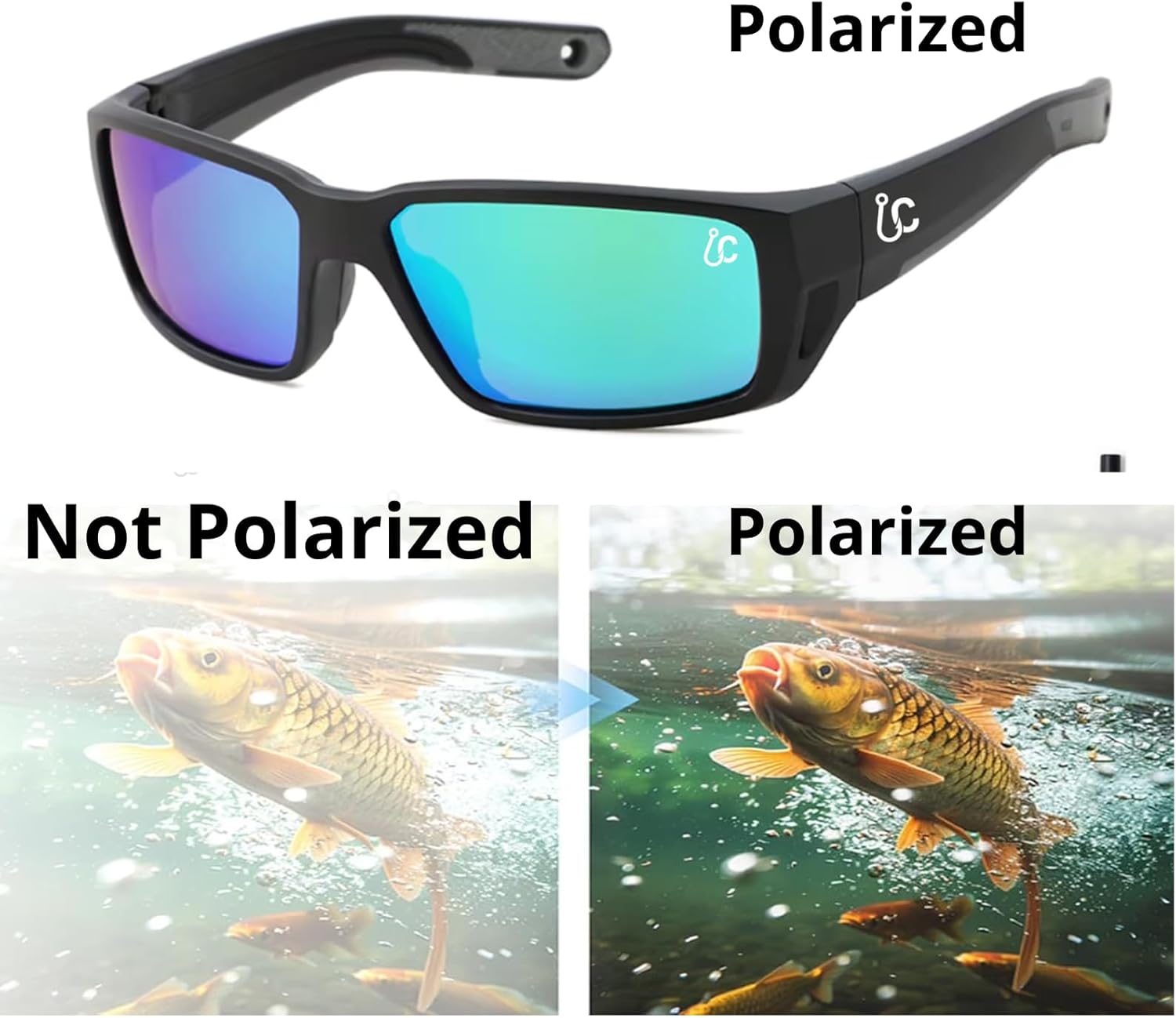 CATCHRO Fishing Polarized Sunglasses Men, UV Glasses Blue Mirror Lens, Sunglasses Polarized, Fishing Glasses - Image 7