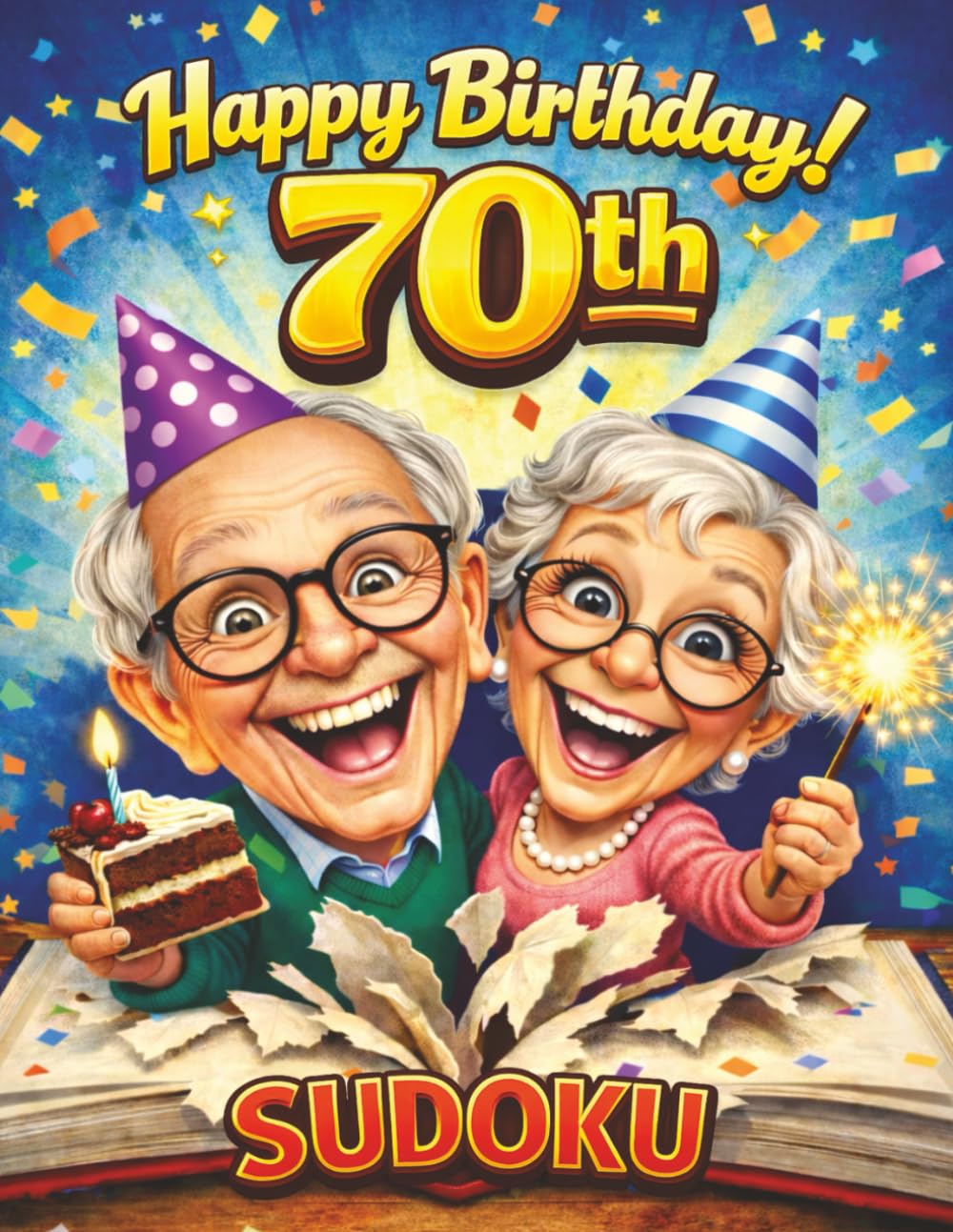 70th Birthday Sudoku Book: Fun Milestone Birthday Gift | Easy Large Print Sudoku for Adults & Seniors (Happy Birthday Celebration Puzzle Series)