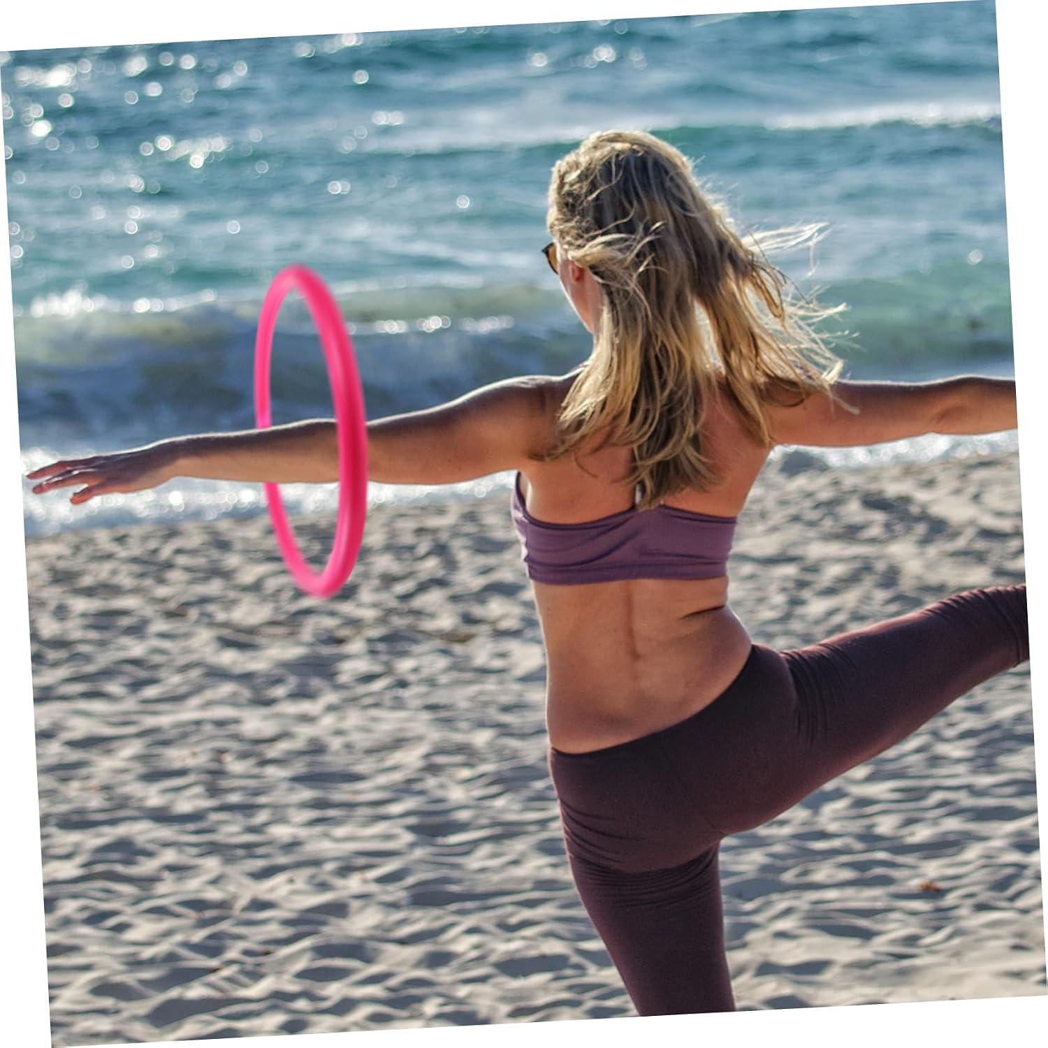 1pcs Portable Arm Hoops for Tricep Forearm Workout Strengthener Exercise Arm Ring for Women Yoga Fitness Accessories