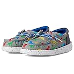 HEYDUDE Kids Mens Wally Funk Dinomite (Toddler) Grey/Multi 9 Toddler M