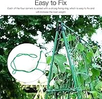 Vista 4 de Red de enrejado, red de soporte para plantas trepadoras, red de frijoles de guisantes de jardín, red de enrejado de polietileno resistente