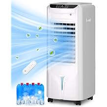 Uthfy 6,000 BTU Portable Air Conditioners, 4-in-1 Portable AC Unit with Cool, Fan, Dehumidifier, Sleep Mode, 24H Timer, Up to 250 Sq.Ft Air Conditioner for Home, Bedroom, Office, Window Kit & Remote