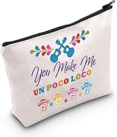 Vista 1 de LEVLO Miguel Cosmético Maquillaje Bolsa de dibujos animados Fans Regalo You Make Me Un Poco Loco Maquillaje Cremallera Bolsa Bolsa, Un Poco Loco