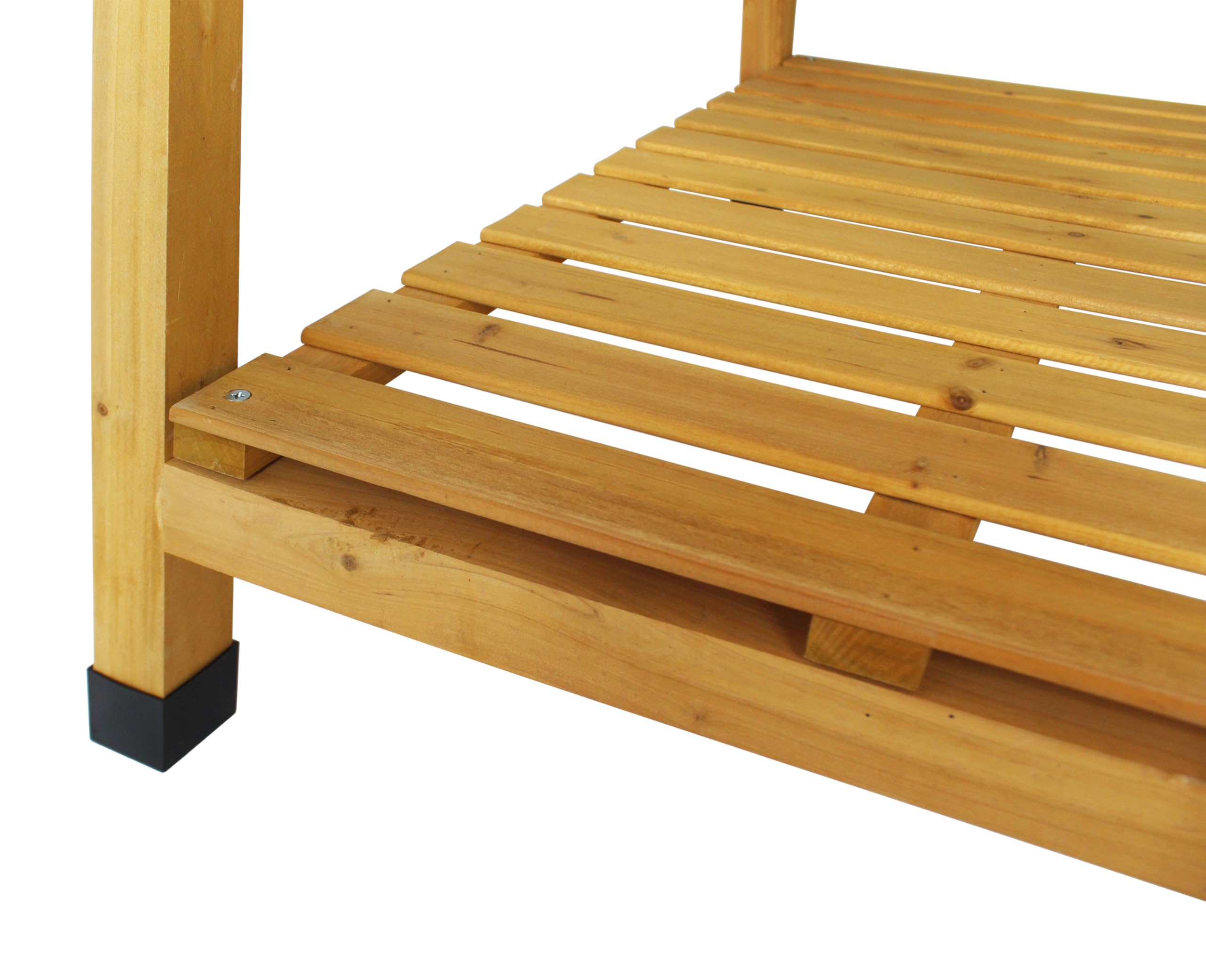 VegTrug® Mesa de Cultivo 100% Madera certificada FSC, 81 x 56 x 125 cm, Color Natural
