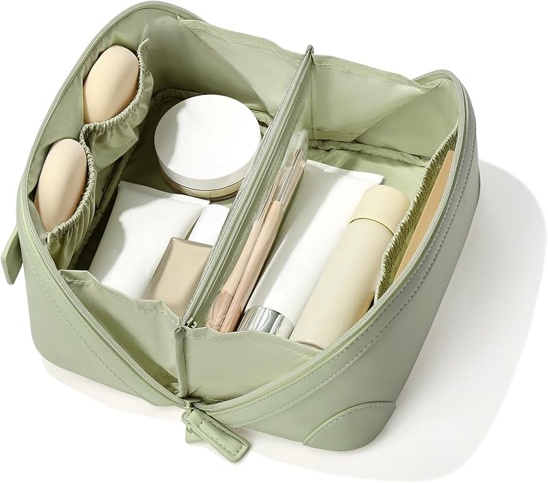 Necessaire de maquiagem e higiene mibasies Verde, Média