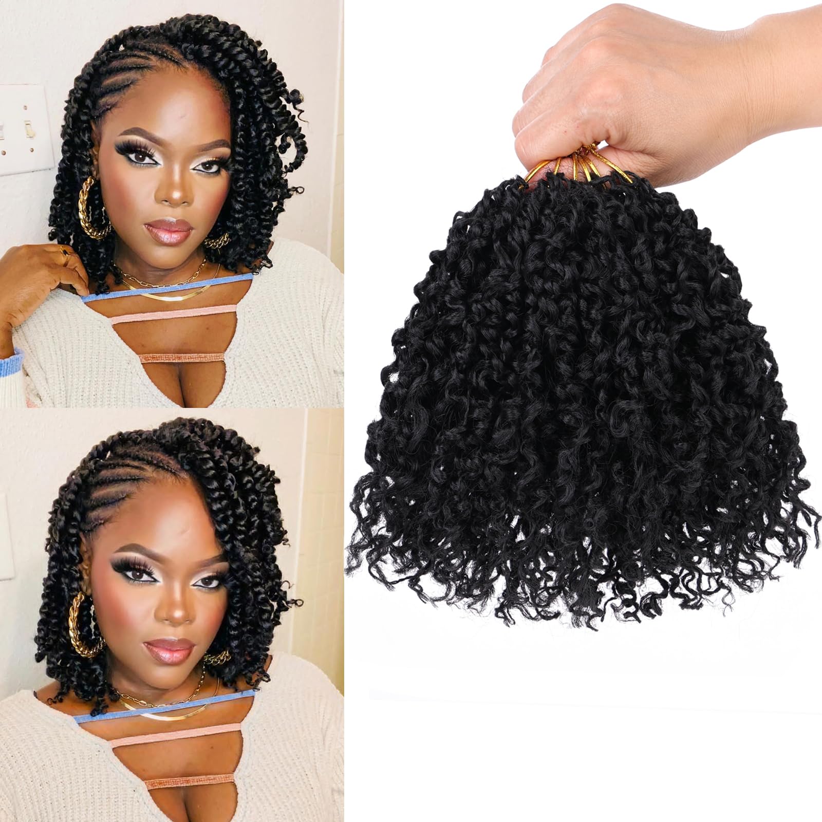 Amazon.com : Unionbeauty 6 Inch Yanky Twist Crochet Braids Hair