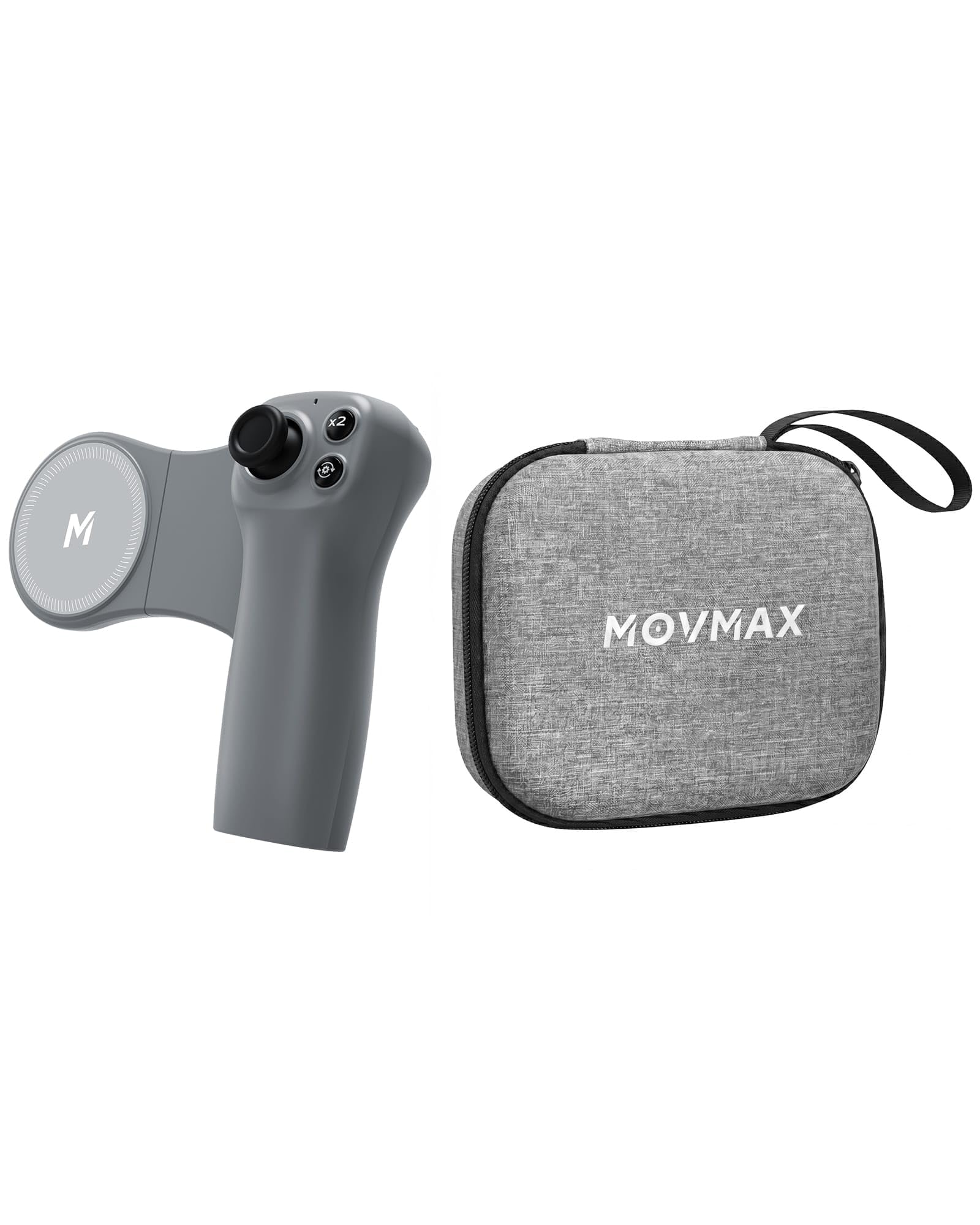 MOVMAX – Télécommande pour DJI Osmo Pocket 4/3/2 avec étui de rangement, télécommande sans fil avec joystick effet Hall, poignée ergonomique, attache magnétique, accessoires de poche DJI Osmo