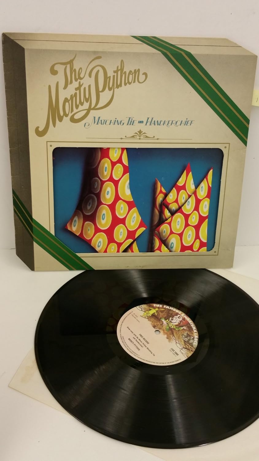 THE MONTY PYTHON matching tie and handkerchief, picture insert, CAS