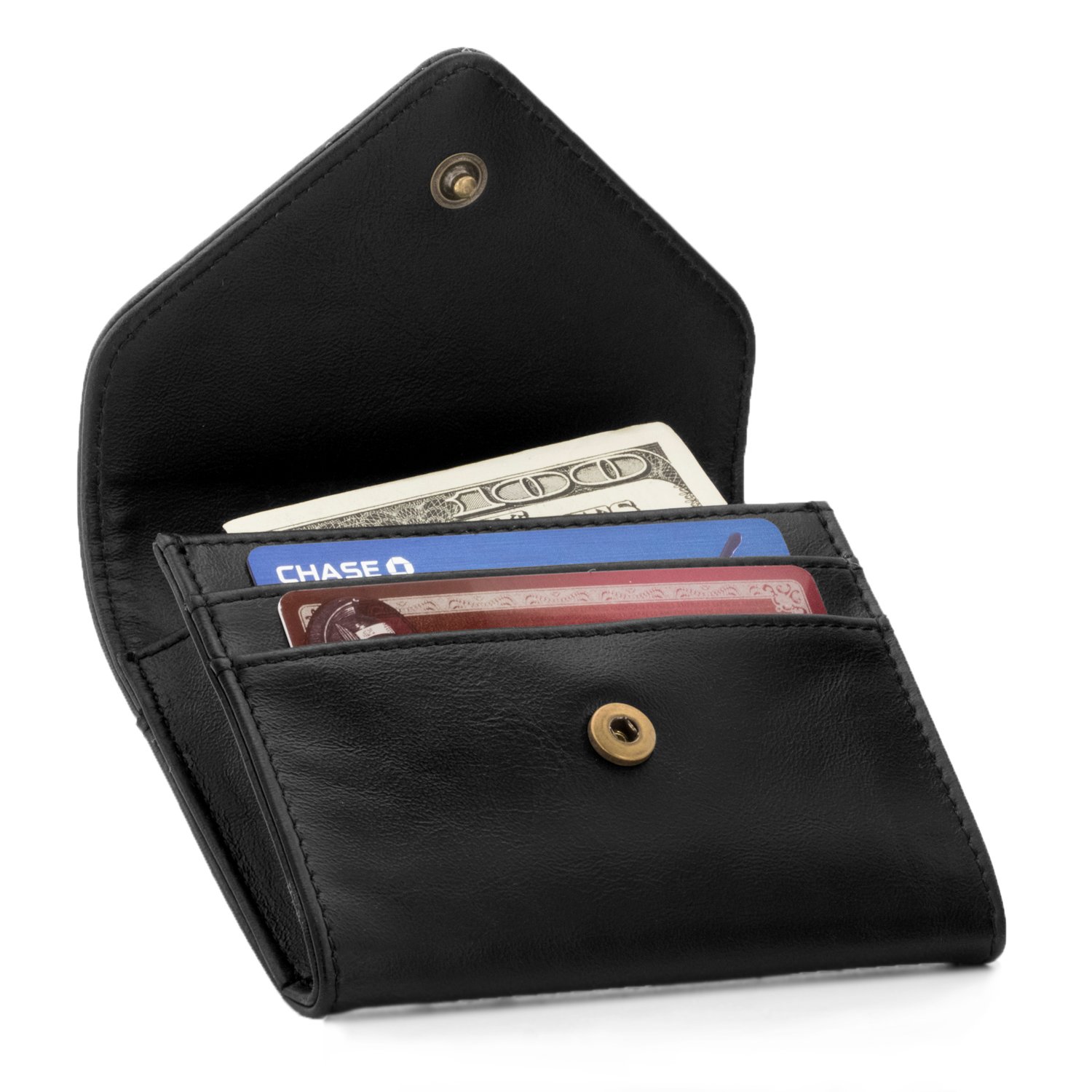 Otto Angelino Leather Coin and Credit Card Organizer