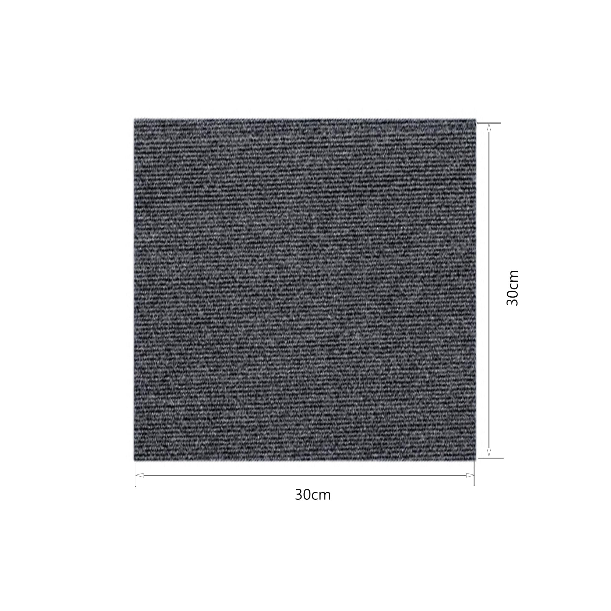 CINY 30PCS Autoadhesivo Alfombra Azulejos,30x30cm Fácil de pelar y pegar baldosas de suelo, durable, antideslizante resistente, adecuado para el dormitorio, oficina, estudio（Gris oscuro）
