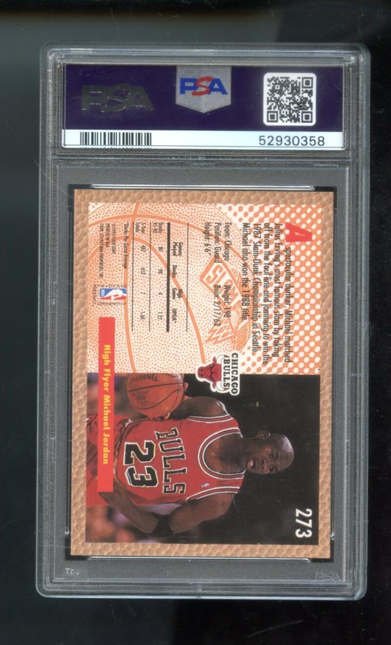 Amazon.com: 1992-93 Fleer #273 Michael Jordan PSA 9 Graded