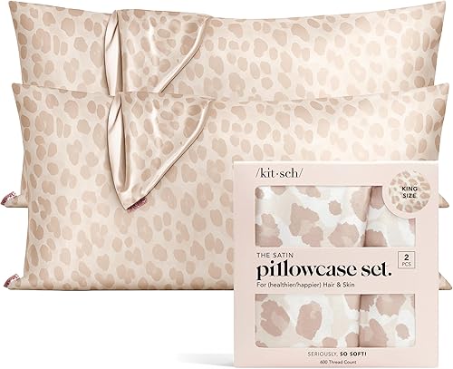 The Satin Pillowcase - Juego de 2 piezas leopardo