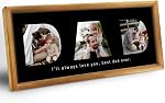 Father Day, Custom DAD Picture Frame, Wall Mount or Tabletop Display, Dad Husband Birthday Gifts from Daughter Son Wife