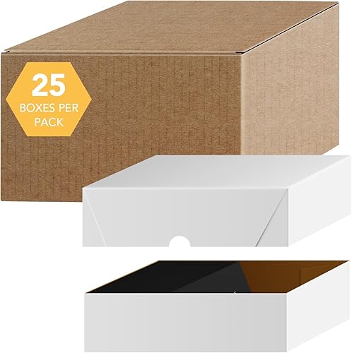 Miniatura 10 de Cajas plegables blancas para tarjetas de presentación, 25 por paquete, (12 x 3 12 x 2 pulgadas)