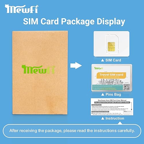 Miniatura 7 de Tarjeta SIM de Asia 30Days 5GB para Tailandia, Singapur, Malasia, Indonesia, Camboya, Vietnam, Activación requerida, Datos prepagados Solo Tarjeta