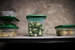 Cambro 4SFSPP190 4 Qt. Translucent Container with SFC2452 Kelly Green Lid, 4Quart, pack of 2