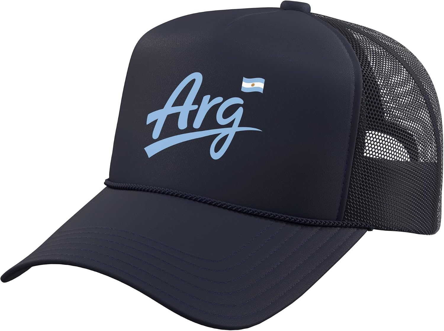 Argentina Vintage Script Fan Trucker Hat with Adjustable Mesh Back