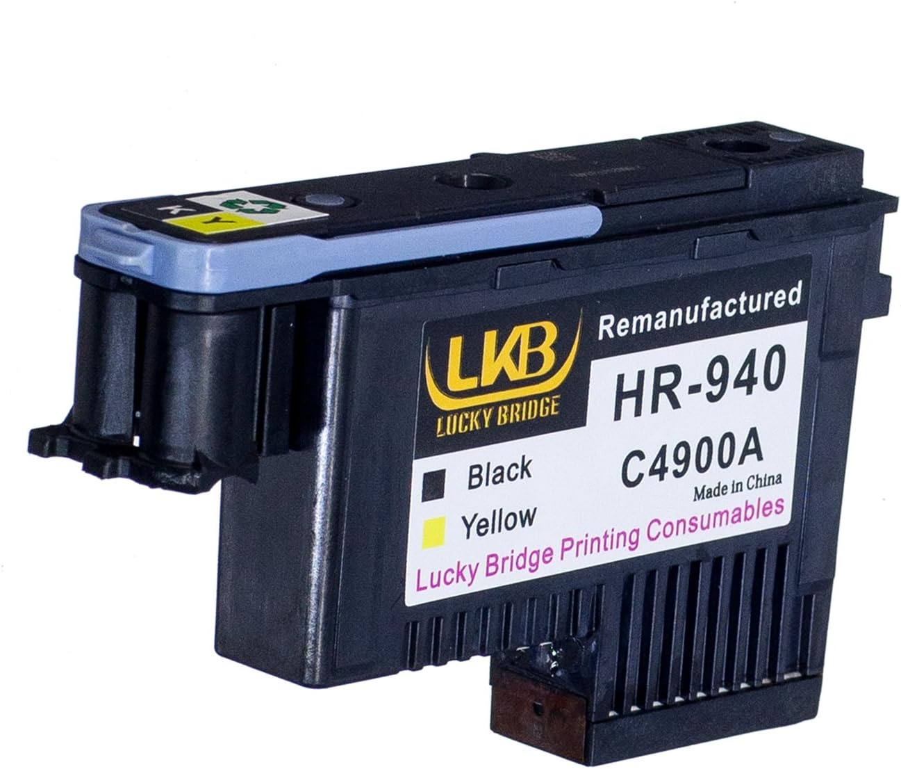 HP940 Printhead 1Pcs Black and Yellow C4900A Remanufactured Compatible for HP Officejet with Pro 8000 8500A 8500A Plus 8500A Premium
