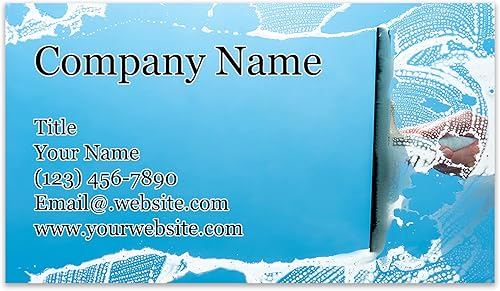 Vista 23 de Tarjetas de visita personalizadas, 3.5 x 2 pulgadas, paquete de 100 tarjetas gruesas y resistentes de 14 puntos, cuidado del césped, remoción