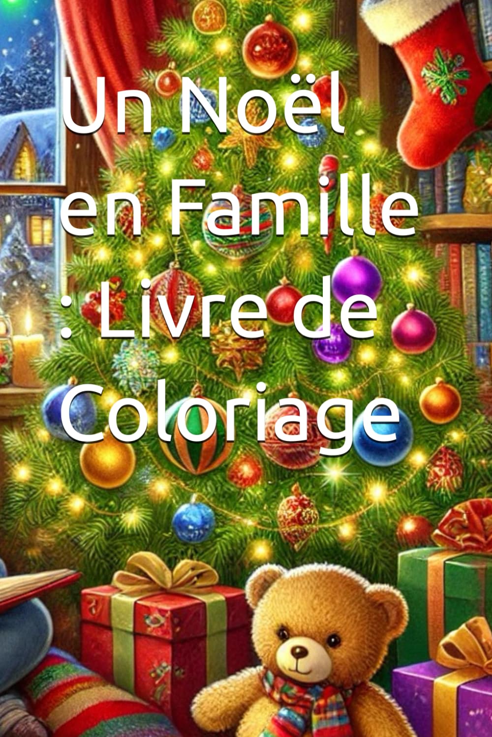 Un Noël en Famille : Livre de Coloriage