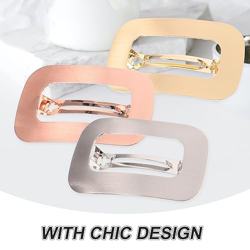 Miniatura 8 de Lurrose Pasadores para el cabello franceses, pinza para el cabello con pico hueco, pinza para el cabello, tocado simple, pasadores geométricos de