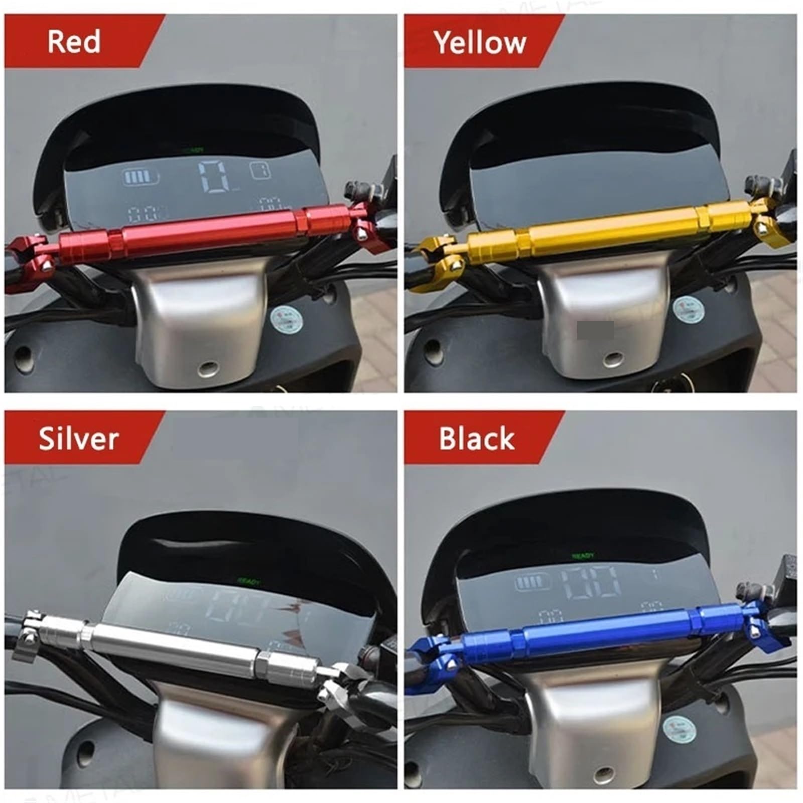 Motorcycle handlebar risers Aluminiowy uchwyt CNC do motocykla Grip Bar 7/8 "22mm Kierownica Uniwersalna dźwignia siły układu kierowniczego Krzyż równowagi(Normal black)