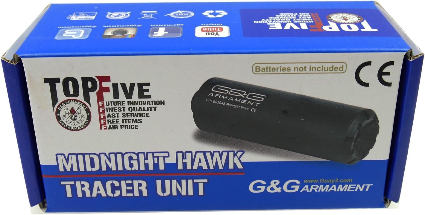 G&G G&G Airsoft Compact Midnight Hawk Tracer Unit 14mm CCW Amazon.co