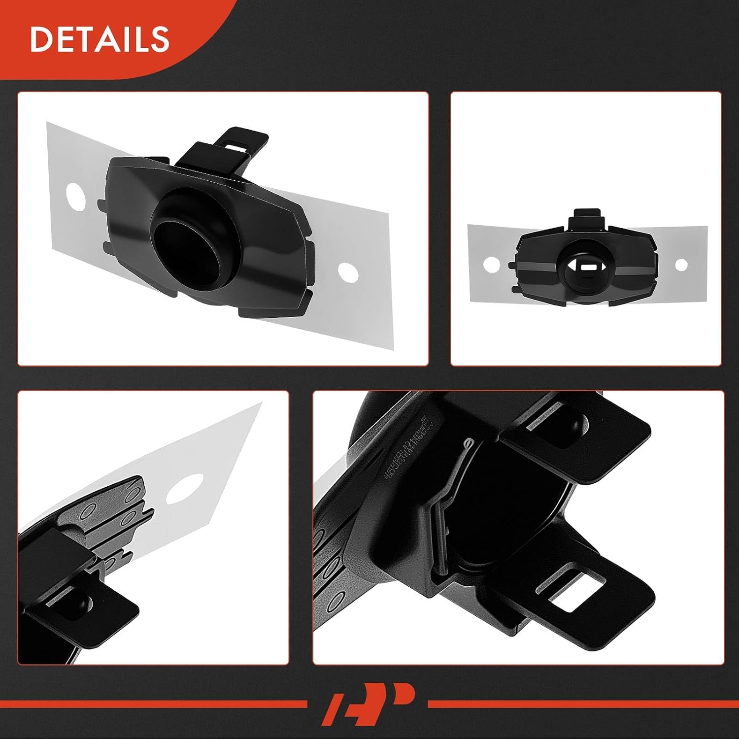 A-Premium Front Outer Left or Right Parking Assist Sensor Retainer Bezel Compatible with Select Toyota Models - Tundra 2022-2023, Replace# 8934834060C1