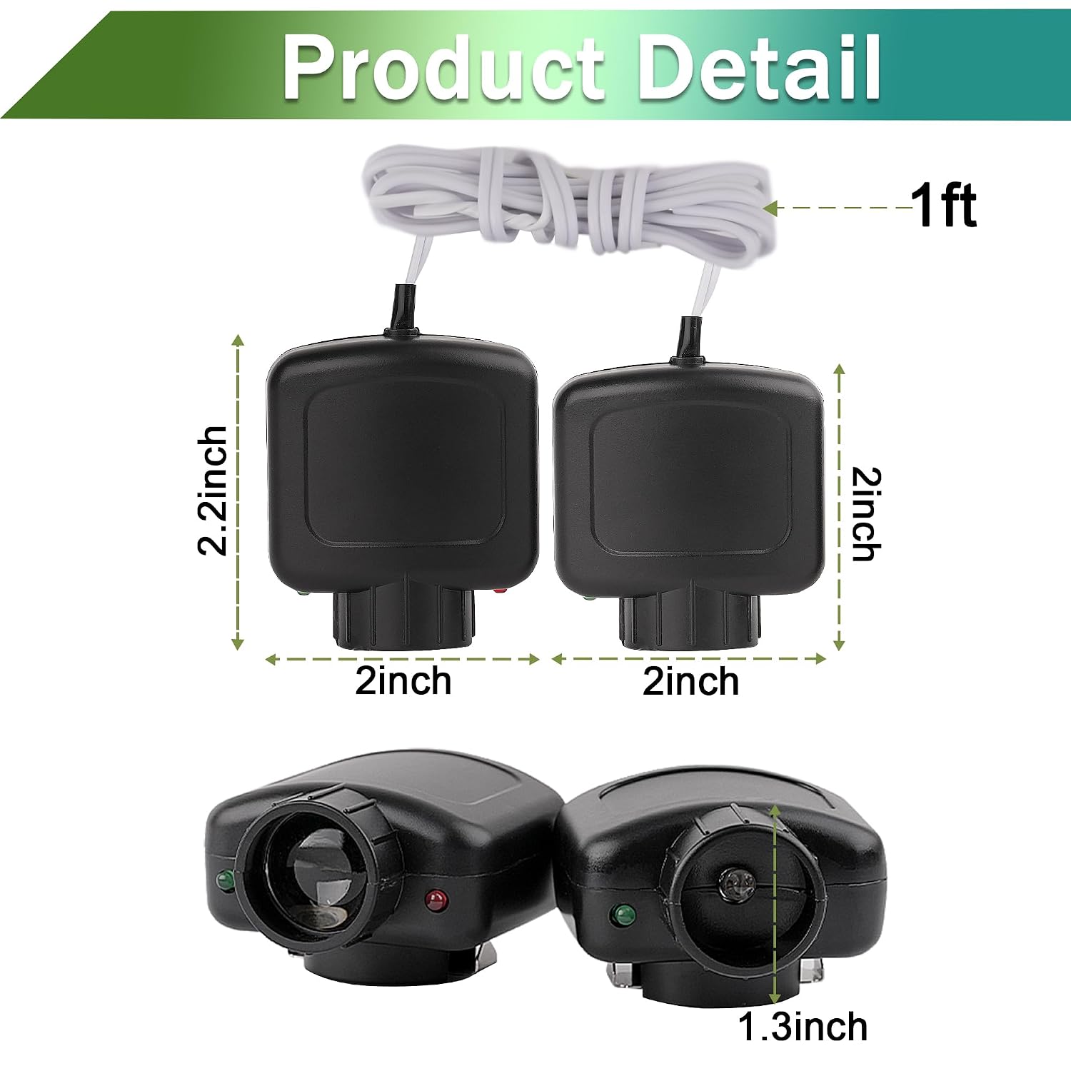 for Linear Garage Door Openers Sensor Beam Eyes Kit, Compatible with Linear Garage Door Opener HAE00002 LSO50 LDO33 LDO50