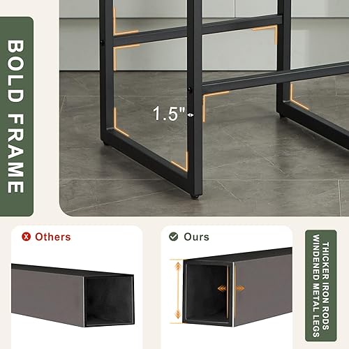 Miniatura 4 de Taburetes de bar modernos con altura de mostrador, sillas de barra de 26 pulgadas de altura con respaldo, taburetes tapizados, taburetes de bar de