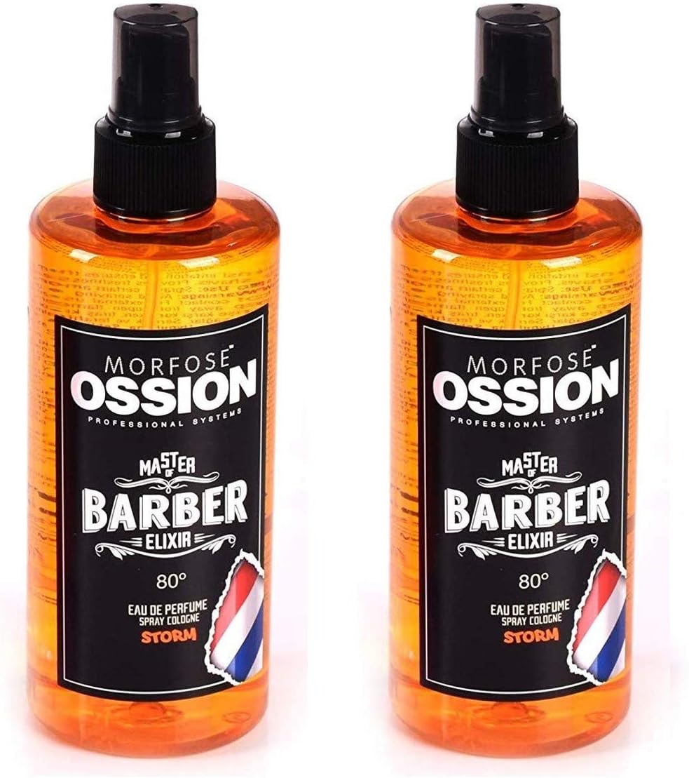 Morfose Ossion Eau de Cologne 2 x 300 ml [= 600 ml], Kolonya 80° Alcohol Content, Disinfectant