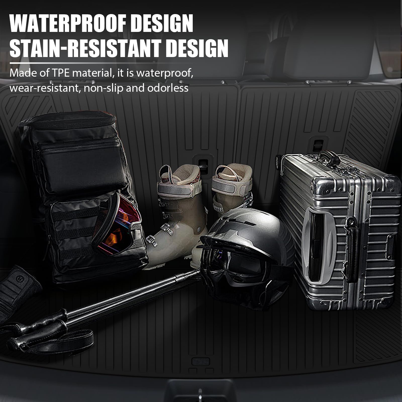 Floor Mats & Cargo Liner for 2024 2025 2026 Buick Envista All Weather Protection TPE Rubber Full Set Automotive Floor Liners & Trunk Mat for 2025 Buick Envista Accessories, Black