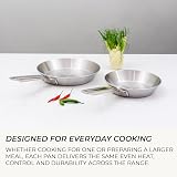 Samuel Groves 26cm Stainless Steel Frying Pan - Tri-Ply Fully Clad, PFAS-Free, Induction, Gas & Oven Safe - Professional Uncoated Skillet - Made in UK Since 1817 - Britain's Oldest Cookware Brand - 7