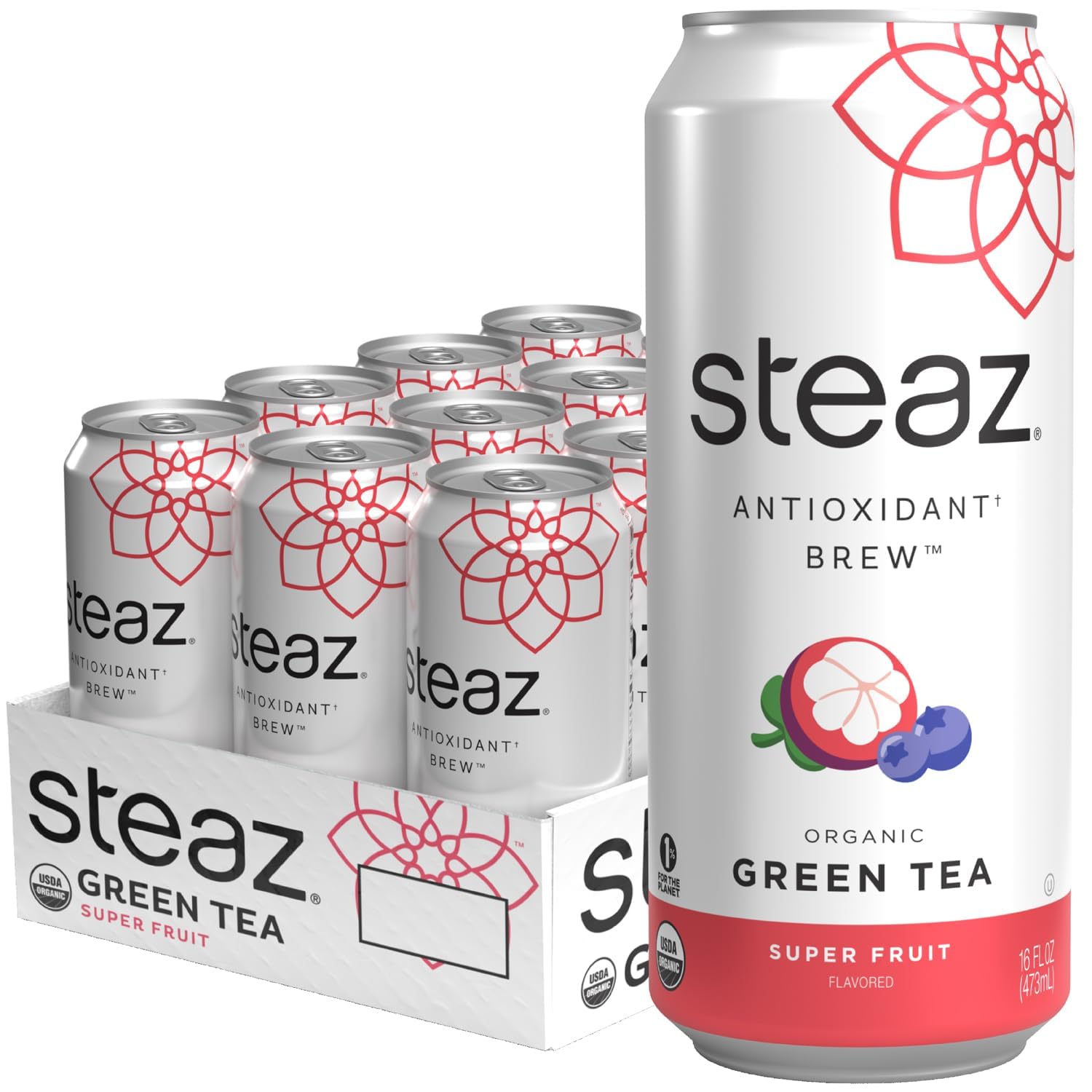 Amazon.com : Steaz - Organic Green Tea - Superfruit (12 Pack