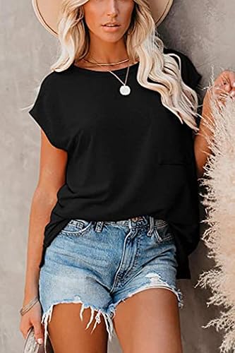 Miniatura 5 de CNFUFEN Womens Fashion Solid Color T Shirts Long Sleeve Tunics Casual Comfy Tops