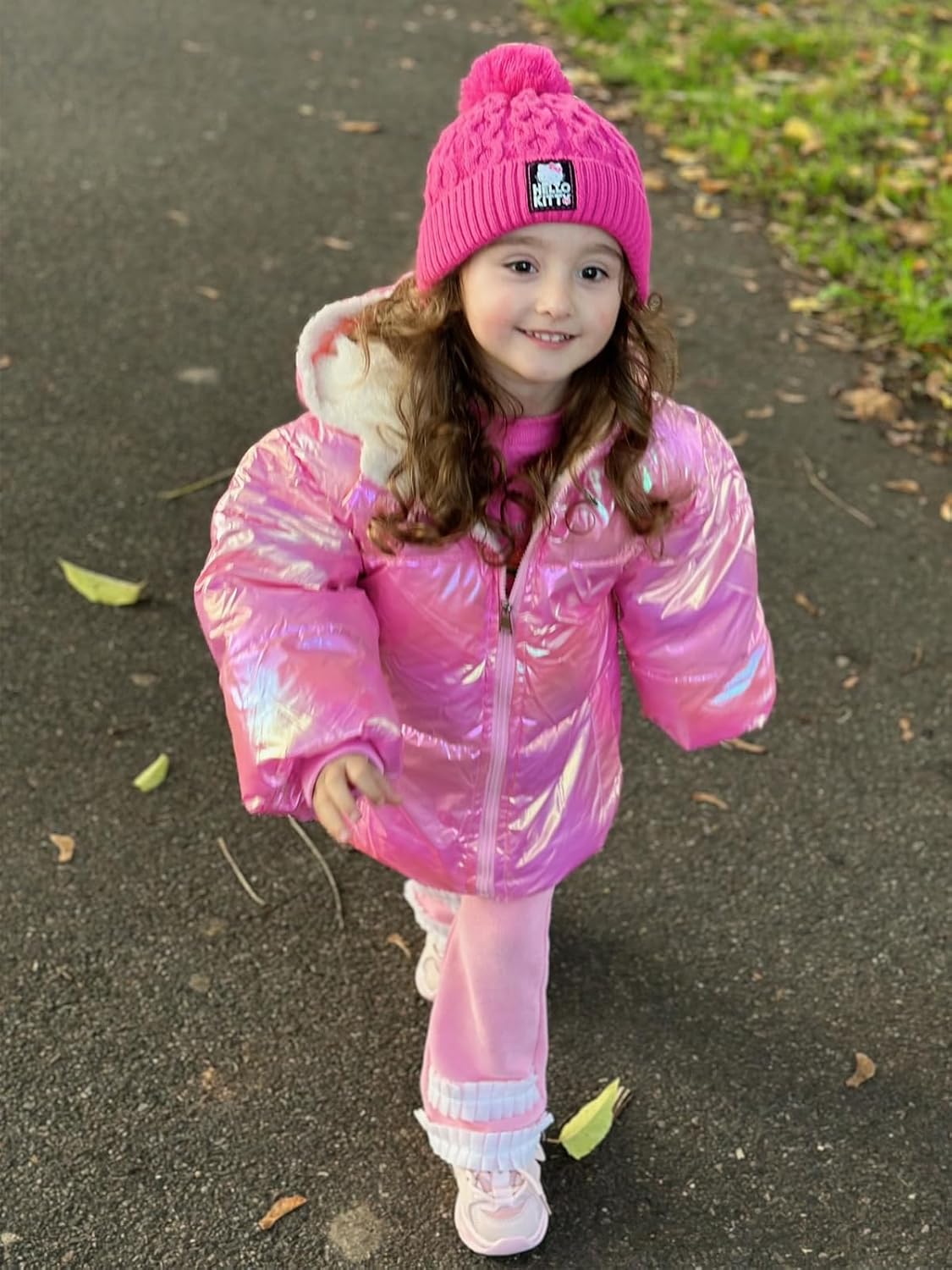 UNICOMIDEA Baby Girl Winter Coat Laser Toddler Jackets Warm Down Outerwear with Hooded for 12M-5T - Image 4