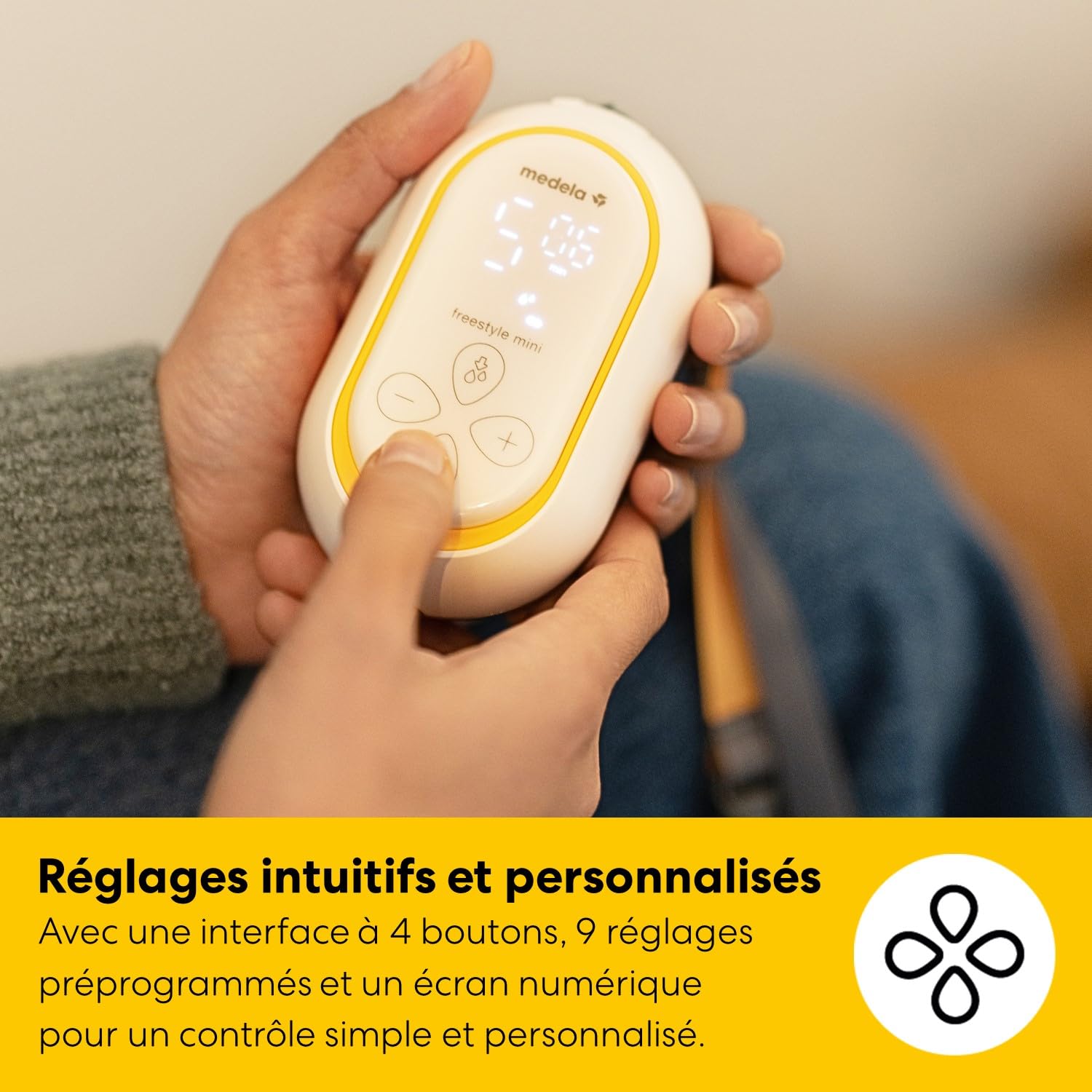 Medela Tire-lait double électrique Freestyle Mini avec batterie rechargeable