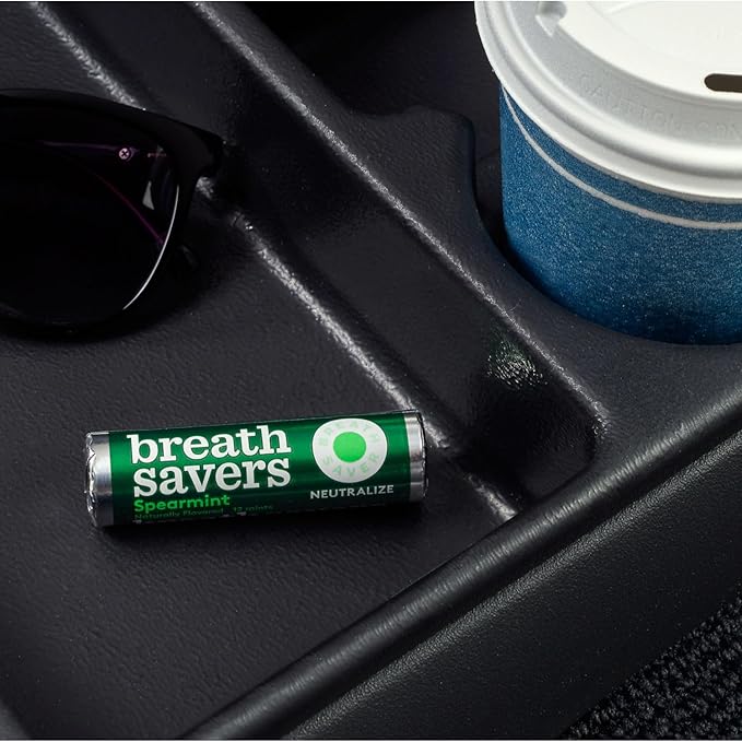 BREATH SAVERS Caramelo Menta Spearmint Sin Azúcar, Paquete de 12, 0.75 oz miniatura 4