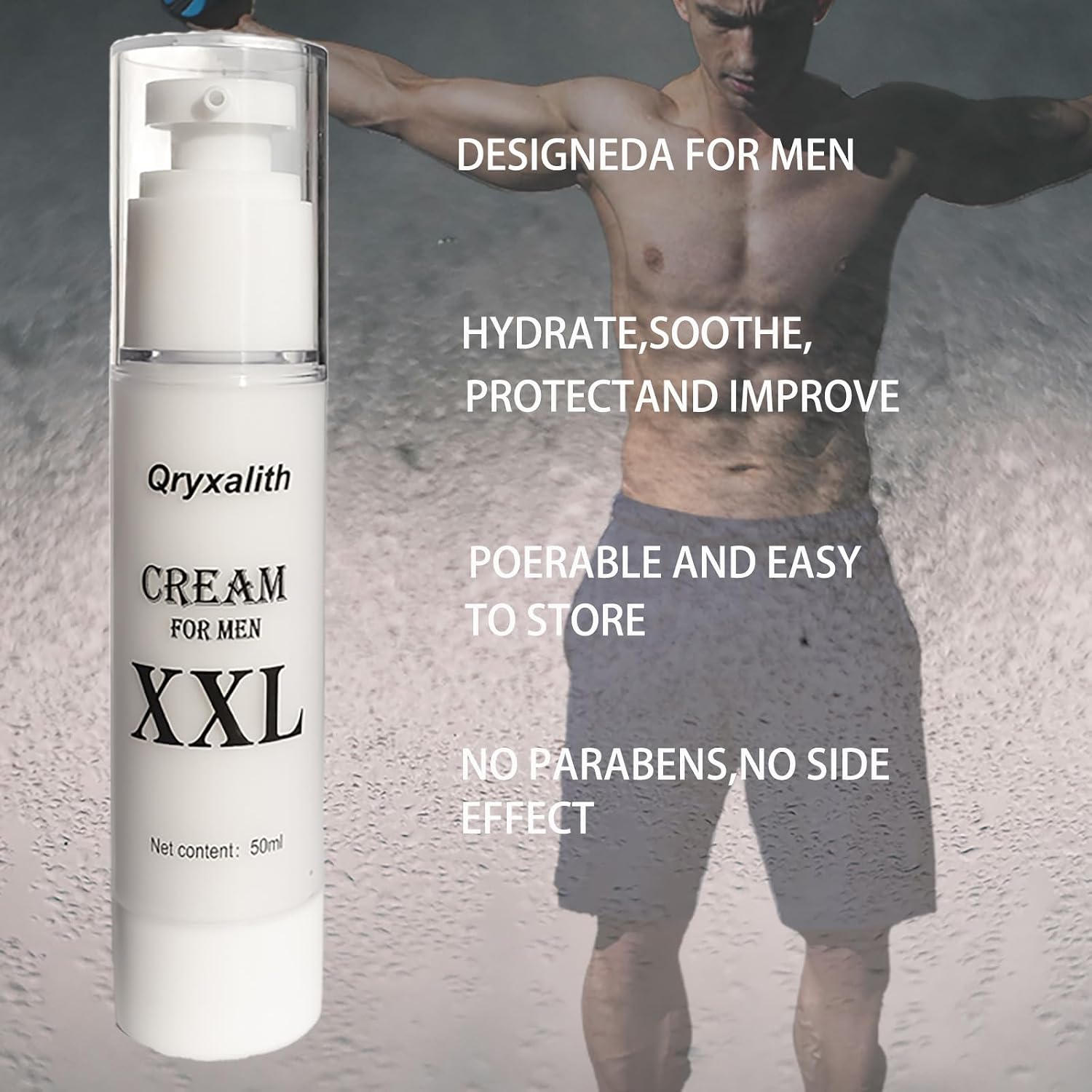 Men's Enhancing Cream, Male Enhancement Massage Cream, Men's Natural Firming Cream, Improves Skin Elasticity