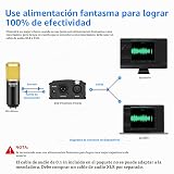 Set de micrófono de estudio profesional de radiodifusión y grabación Neewer NW-800, incluye: (1) Micrófono condensador profesional NW800 + (1) soporte para micrófono + (1) tapón de espuma antiviento tipo bola + (1) cable de alimentación de micrófono (Negro)