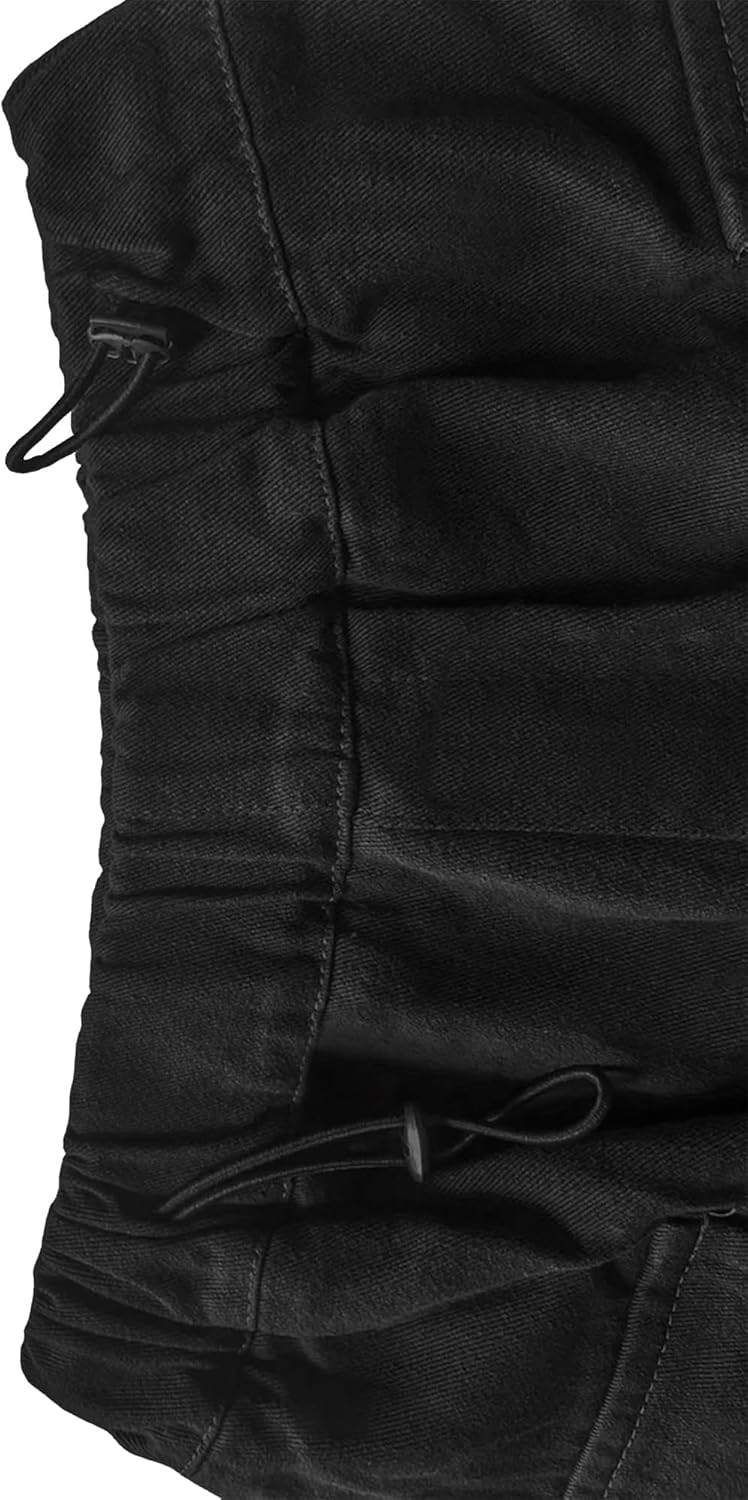 Girls Vintage Multiple Pockets Cargo Pants Wide-Leg Casual Straight Streetwear, 6-14 Years - Image 6