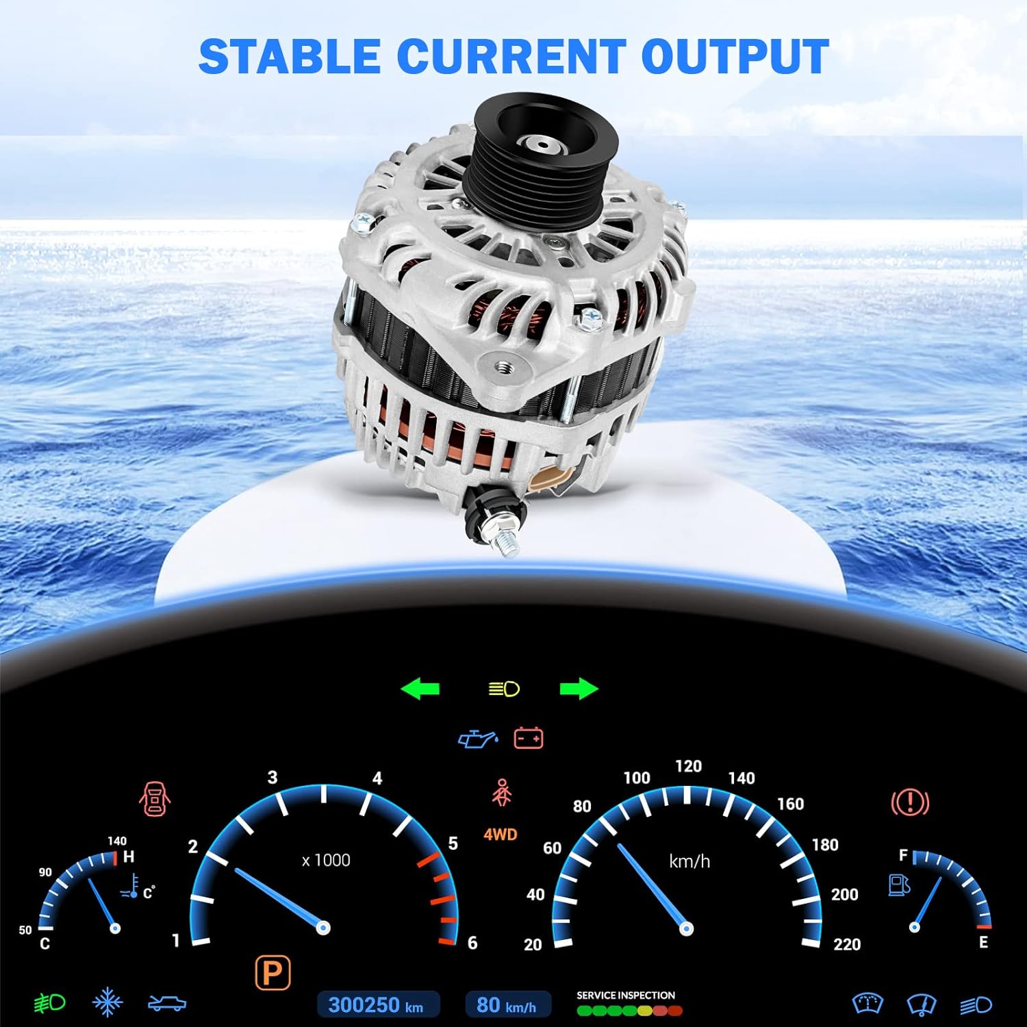 11341 11557 High Output Alternator for Nissan for Altima 2007-2010 for Nissan for Murano 2009 for Nissan for Maxima 2009-2011 for Nissan for Quest 2011-2017