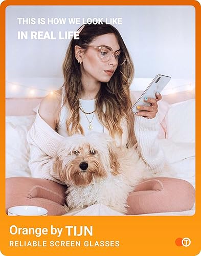 Miniatura 2 de TIJN Gafas de luz azul de gran tamaño para mujeres y hombres, marco grande, antifatiga ocular, transparentes, para computadora, juegos, bloqueador